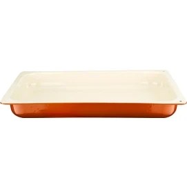 Resim Lava Döküm Gn 1/1 Gastronorm Küvet Ölçü 32X53CM Turuncu 