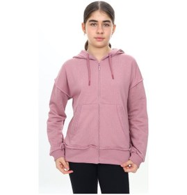 Resim Toontoy Kız Çocuk Kapüşonlu Hırka Mavi 
