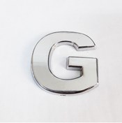 Resim BilfolD Cemax G Harfi 3,75 cm Krom Yapışkanlı 