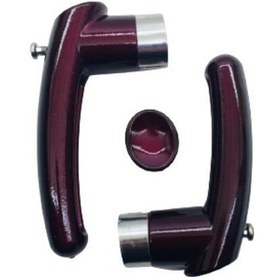 Resim Çaydanlık Sapı Takımı Kulp Tutamak Seti Patlıcan Moru Yanmaz Şeffaf 