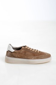 Resim GERARDO AYAKKABI Erkek Vizon Bağcıklı Süet Deri Sneaker Ayakkabı 