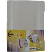 Resim Bafix Telli Dosya Plastik XL Beyaz A4 