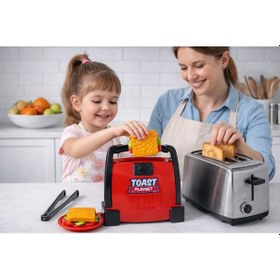 Resim Oyuncak Tost Makinesi Seti Kırmızı 01 