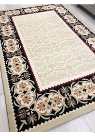 Resim Saray Halı Simin 050 Krem-3 150X230 Krem Siyah 4 M2 Halı ! 