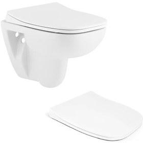 Resim Seramiksan Petite Asma Klozet + Yavaş Kapanır Kapak Set 