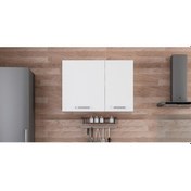 Resim Minar 100 Cm Mutfak Dolabı Beyaz 100-B1-Üst Modül Beyaz 