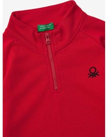 Resim United Colors Of Benetton Erkek Çocuk Kırmızı Sweatshirt Kırmızıı 