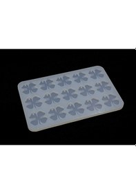 Resim Epoksi Silikon Kalıp / 15li Yonca Anahtarlık Kalıbı 