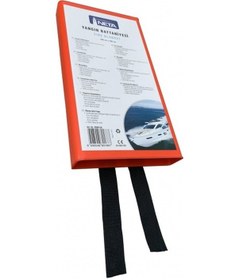 Resim Portatif Yangın Alev Battaniyesi - Tekne Yat Ev Araç Güvenlik 