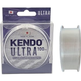 Resim Kendo Ultra Fc Coated 100mt 0.28mm Fluorocarbon Kaplama White Misina 