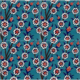 Resim Kütahya Çini Yapı Tasarım Ac60t 20x20 Cm 4 Adet Çini Karo 