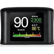 Resim Moveevo Obd2 Araç Lcd Hud Göstergesi P10 - Çok Fonksiyonlu Sürücü Bilgi Gösterici 