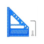 Resim Xurunkeji Çok Açılı Ölçüm Cetveli, Açı Pozisyon Pimli Marangoz Gönyesi, Ağaç İşleme Gönyesi, Ölçüm Düzeni Çizme Cetveli 
