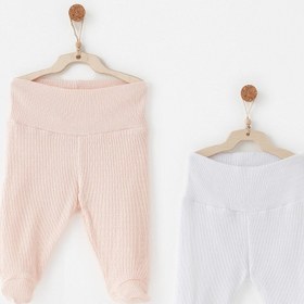 Resim Andywawa Bebek 2'li Patikli Pantolon Set Pembe - Pembe / 3-6 Ay 