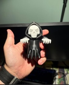 Resim HOUSETREND PC Monitör aksesuarı Ölüm Meleği İzleme Arkadaşı figür biblo Grim Reaper Monitor Buddy 