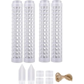 Resim Auralia Brevity Monstera Bitkileri Için Istife Edilebilir Şeffaf Plastik Yosun Direği, Iç Mekan Bitki Aksesuarları Destek Kazıkları, Bitki Kazıkları (Yurt Dışından) 