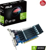 Resim GeForce GT 710 Evo GT710-SL-2GD3-BRK-EVO 2GB DDR3 64Bit DX12 Ekran Kartı Asus