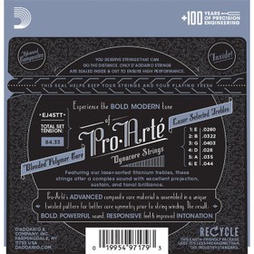 Resim D'Addario EJ45TT Pro-Arte Dynacore Normal Tension Klasik Gitar Teli 