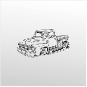 Resim Folyo Sticker Klasik Araba Adkpquy696 50cm Uzunluk Siyah 