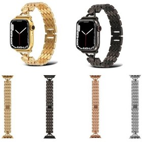 Resim Sones D-şekilli Eşkenar Dörtgen Metal Watch Band iOS Uyumlu Watch Ultra 49mm-watch Ultra 2 49mm / S / Se Akıllı Saat Aks. 48755771 
