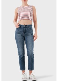 Resim Armani Exchange Bayan Kot Pantolon Xw000073 Af12845 Mb001 Lacivert Lacivert 