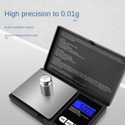 Resim 1 Adet Taşınabilir Mini Takı Terazisi - Yüksek Hassasiyetli 0.01g Cep Terazisi Tara Fonksiyonu ile, Birim Dönüşümü (g/oz), Devrilmeye Karşı Tasarım & Dayanıklı ABS Malzeme Laboratuvar, Ofis, Seyahat için (Pil Dahil Değildir) 