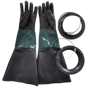 Resim Suntek Kumlama Kabini Için Kelepçeli Profesyonel Eldiveni Xl 