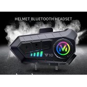 Resim Protonust Motorsiklet Kask Interkom Kulaklık RGB Işık FM Radyo Bluetooth 5.3 Bağlantı 