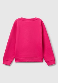 Resim Benetton Kız Bebek Fuşya Sweatshırt Pembe 