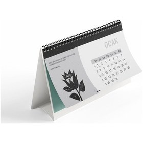 Resim Çiçek Temalı Poster Masaüstü Takvimi-2217 
