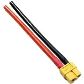 Resim Sanec Xt90 Dişi Lipo Pil Şarj Kablosu 15 Cm 2,5mm Siaf Silikon Kablolu 