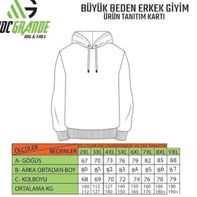 Resim Moc Grande Mocgrande Büyük Beden Erkek Basic Sweat Kapüşonlu 11700 Sıyah Siyah 