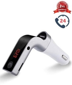 Resim Rucas Yeni Model Bluetooth 4.1 Araç Kiti Car G7 Fm Transmitter Çakmaklık Girişli Mp3 Çalar Usb Aux Bt 