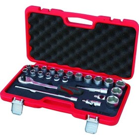 Resim İzeltaş 1113 Lokma Anahtar Takımı 1/2' Altı Köşe 24 Parça – 1113002024 