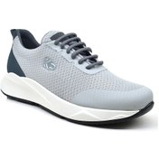 Resim King Paolo B1035 Krakers Spor Erkek Ayakkabı Tekstil Spor Ayakkabı-Gri 