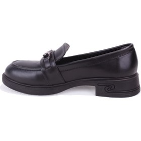 Resim DAGOSTER DZA07-1270302 Siyah Günlük Loafer Kadın Ayakkabı 