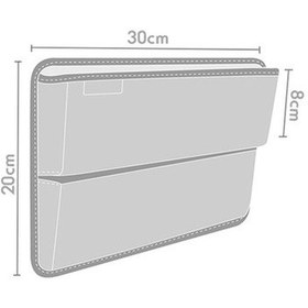 Resim Novahub Araba Koltuğu Boşluk Düzenleyici, Koltuk Boşluğu Doldurucu, Depolama Kutusu, Ön Koltuk Arası, Premium Pu Deri Konsol Tutucu, Evrensel Cepler 
