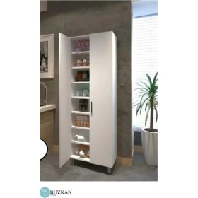 Resim Buzkan Mobilya % 100 Mdf Çok Amaçlı Beyaz Dolap / Mutfak DOLABI50CM 172*50 