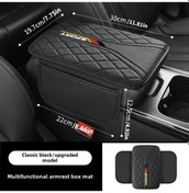 Resim Gaojunshop01 1 Adet Pu Deri Kolçak Desteği, Yan Cep, Siyah, Konforlu Ve Dayanıklı. 