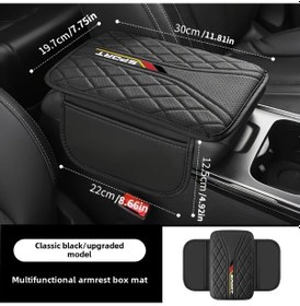 Resim Gaojunshop01 1 Adet Pu Deri Kolçak Desteği, Yan Cep, Siyah, Konforlu Ve Dayanıklı. 