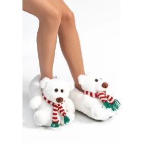 Resim Twigy Kutup Kadın Hayvanlı Panduf Beyaz 36/41 