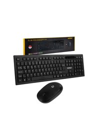 Resim Everest Km-6121 Siyah Kablosuz Slım Q Klavye + Mouse Set 