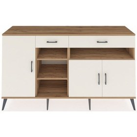 Resim Hyperion Konsol 5 Raflı 2 Çekmeceli 3 Kapaklı 176x44x99 Çam-aytaş Çam-aytaşı 
