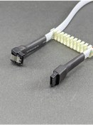 Resim MM Sata III Data Kablosu 90-180 Beyaz Sleeved 