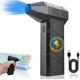 Resim stfast st Taşınabilir Mini Jet Fan Güçlü Kedi Köpek Kurutma Turbo Güçlü Hava Üfleme Araç Cam Kurulama 