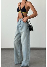 Resim Lacarino 7588 E.w.leg Kadın Jean Pantolon Yeşil Tint 