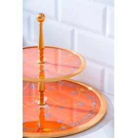 Resim Acar 7332 Passifolia 2 Katlı Cam Tepsi 