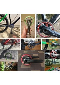 Resim Raptor As320 34t Bisiklet Aynakol Dişlisi Mtb Tek Yaprak Aynakol Dişli Yaprağı Mor Renk Mor 