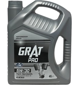 Resim Grat Pro 5W-30 Tam Sentetik Motor Yağı 4 Litre 