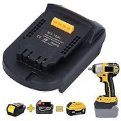 Resim Milwaukee M18 18v'den Dewalt 20v'a Güç Dönüştürme Aracı İçin Mil18dl Pil Adaptörü 
